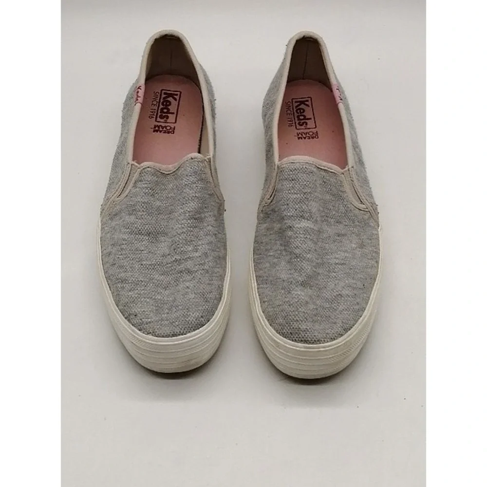 Keds Shoes Sneaker Womens Gray 8.5 Slip On Walking Stretch Dream Foam WF60336